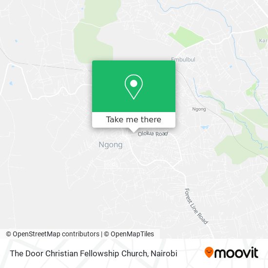 The Door Christian Fellowship Church map