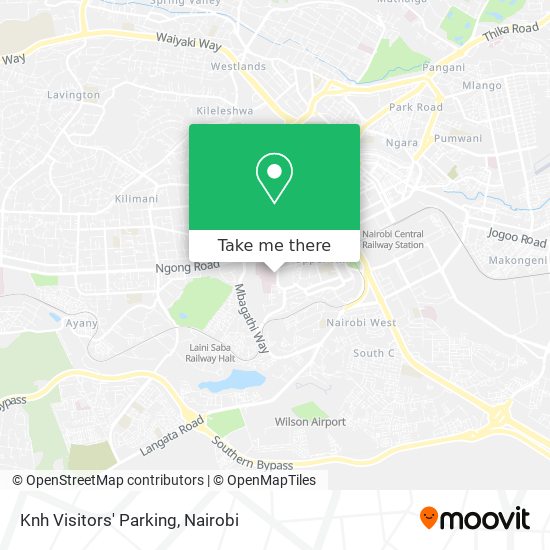 Knh Visitors' Parking map
