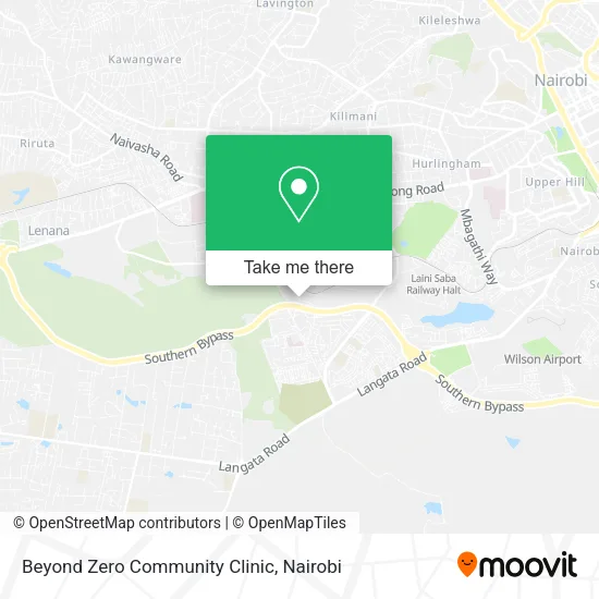 Beyond Zero Community Clinic map