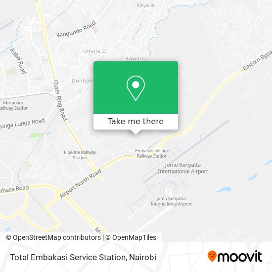 Total Embakasi Service Station map