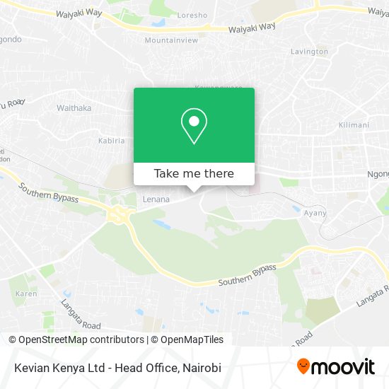 Kevian Kenya Ltd - Head Office map