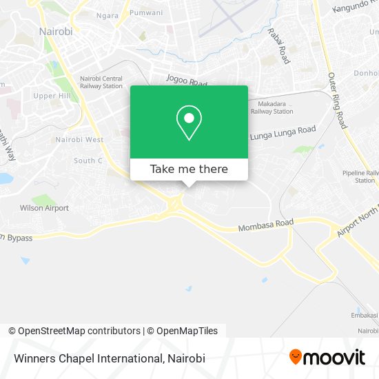 Winners Chapel International map