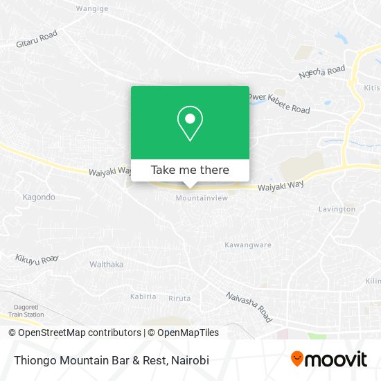 Thiongo Mountain Bar & Rest map