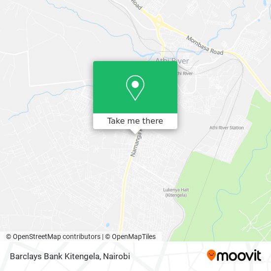 Barclays Bank Kitengela map