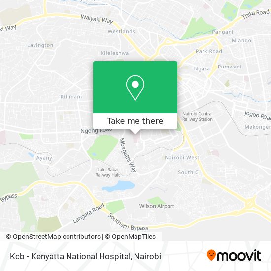 Kcb - Kenyatta National Hospital map