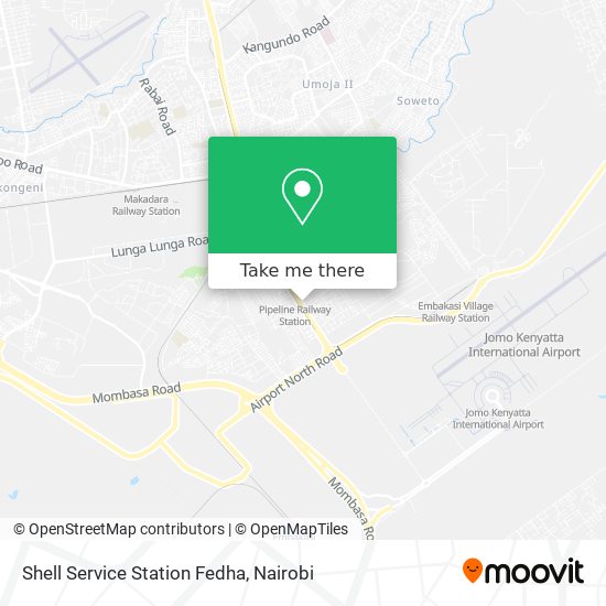 Shell Service Station Fedha map