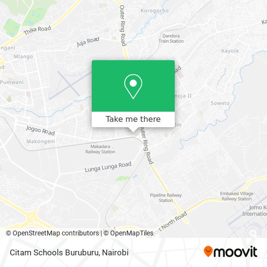 Citam Schools Buruburu map