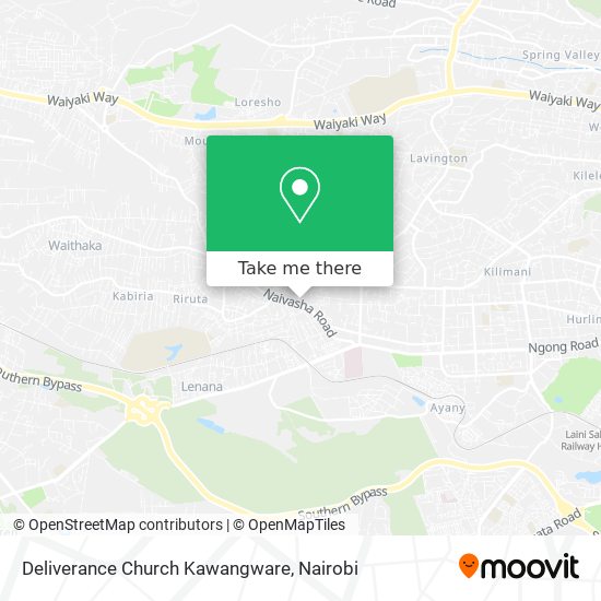Deliverance Church Kawangware map