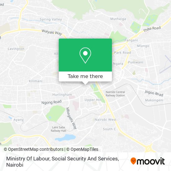 Ministry Of Labour, Social Security And Services map