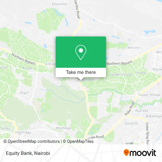 Equity Bank map