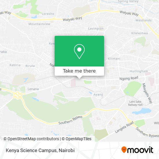 Kenya Science Campus map