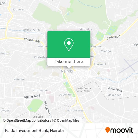 Faida Investment Bank map