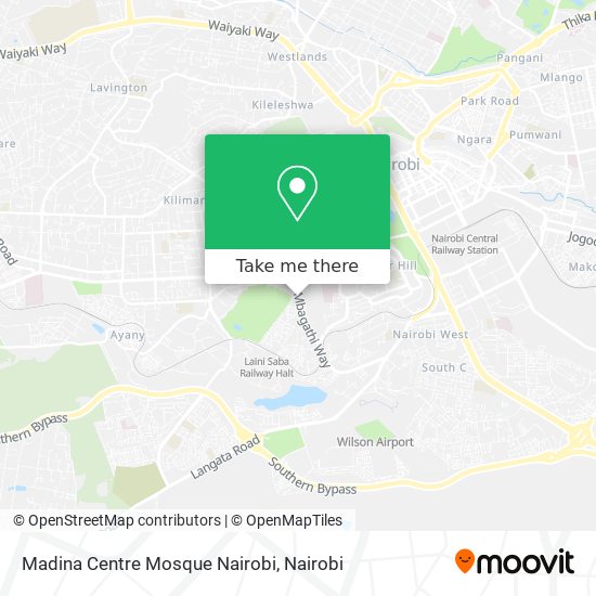 Madina Centre Mosque Nairobi map