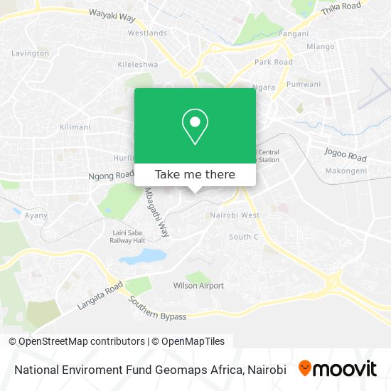 National Enviroment Fund Geomaps Africa map