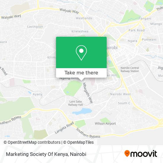 Marketing Society Of Kenya map