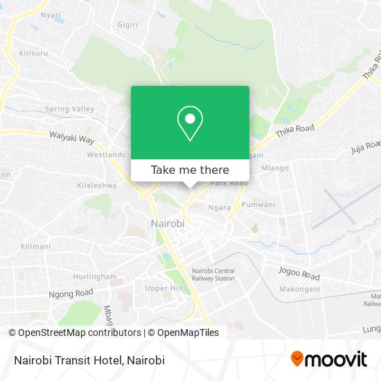 Nairobi Transit Hotel map