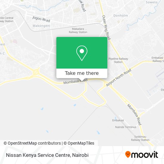 Nissan Kenya Service Centre map