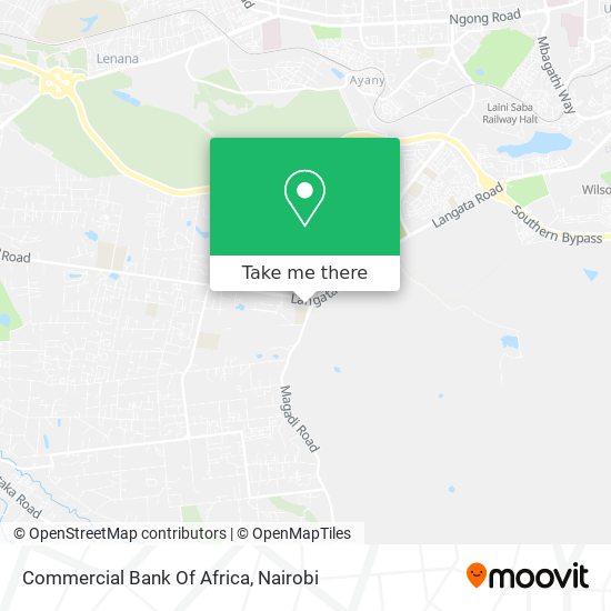 Commercial Bank Of Africa map