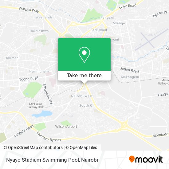 Nyayo Stadium Swimming Pool map
