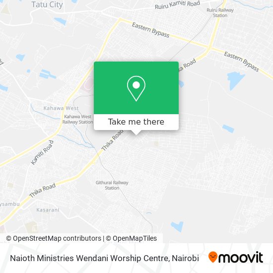 Naioth Ministries Wendani Worship Centre map