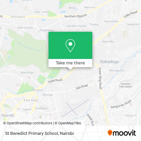 St Benedict Primary School map