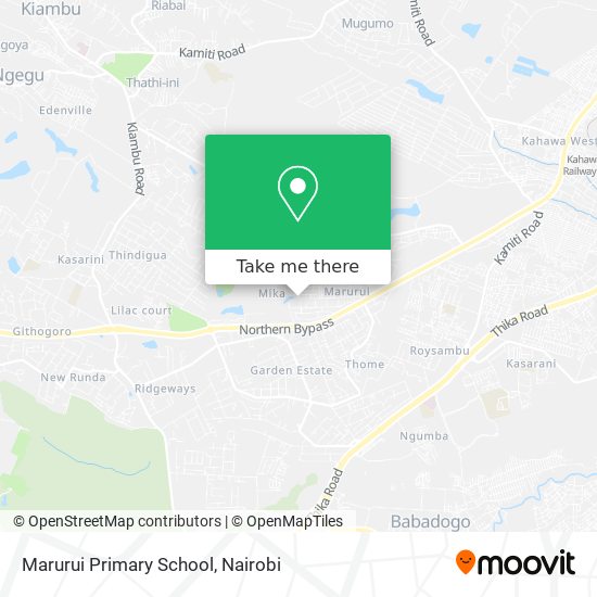 Marurui Primary School map