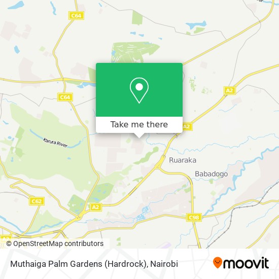 Muthaiga Palm Gardens (Hardrock) map