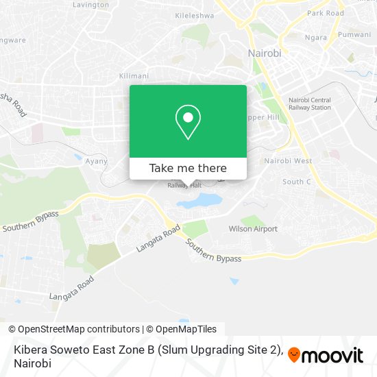 Kibera Soweto East Zone B (Slum Upgrading Site 2) map