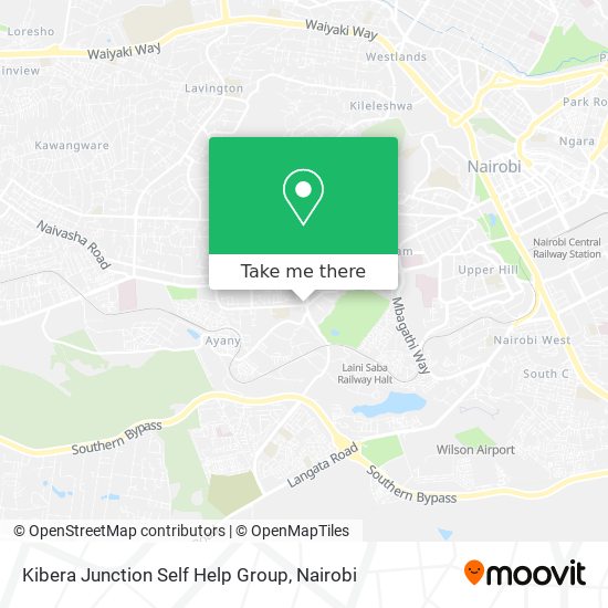 Kibera Junction Self Help Group map