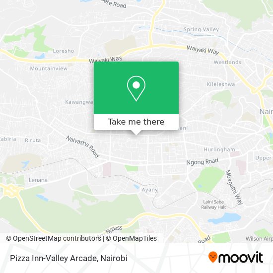 Pizza Inn-Valley Arcade map