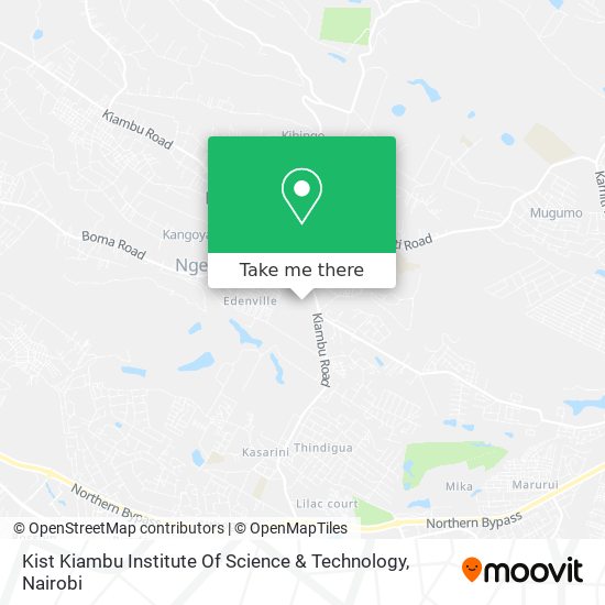 Kist Kiambu Institute Of Science & Technology map