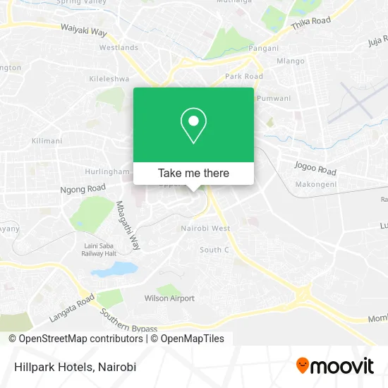 Hillpark Hotels map