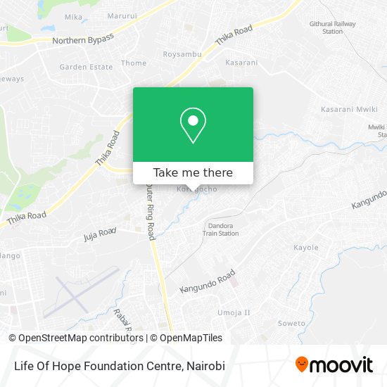 Life Of Hope Foundation Centre map