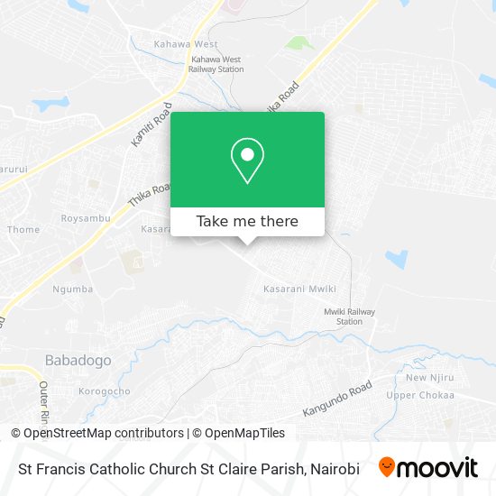 St Francis Catholic Church St Claire Parish map