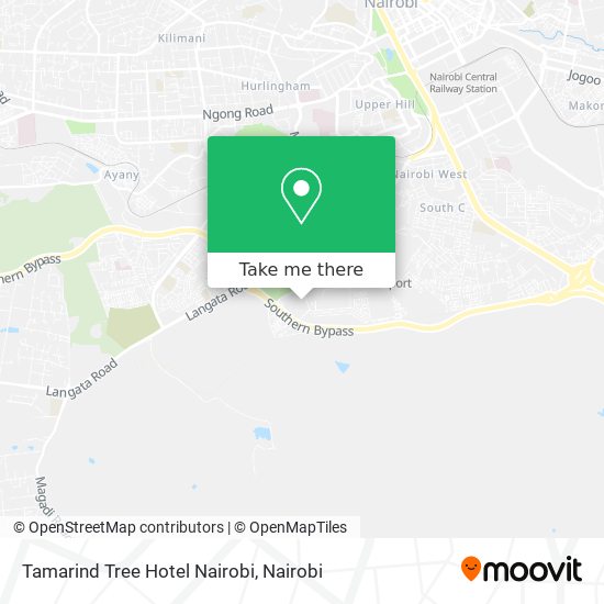 Tamarind Tree Hotel Nairobi map