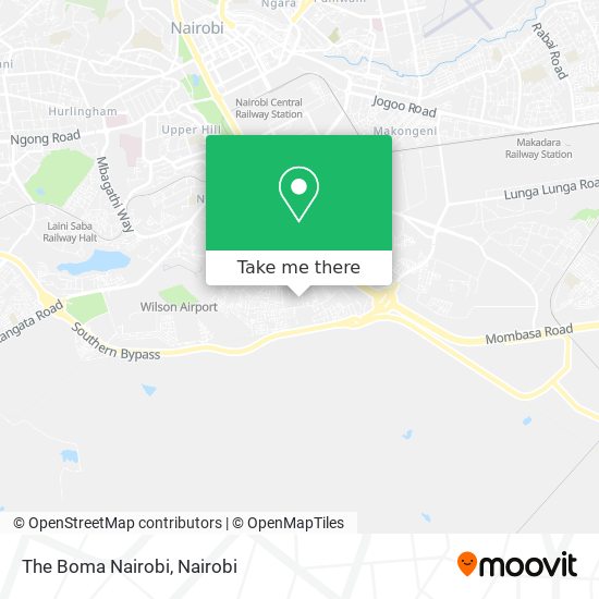 The Boma Nairobi map