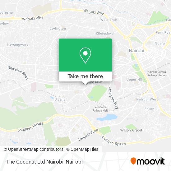 The Coconut Ltd Nairobi map