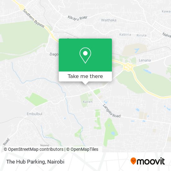 The Hub Parking map