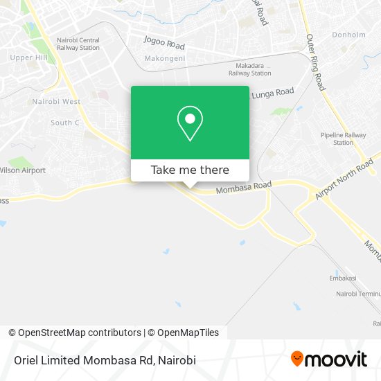 Oriel Limited Mombasa Rd map