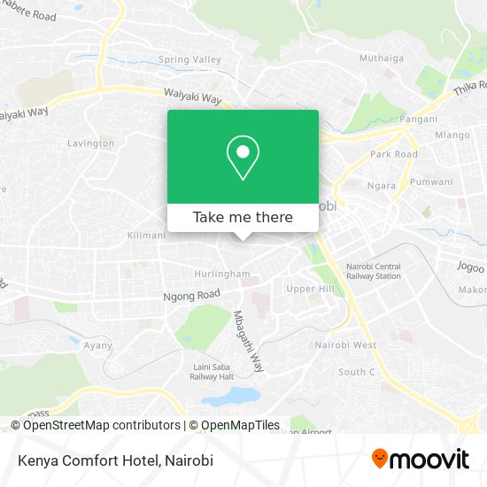 Kenya Comfort Hotel map