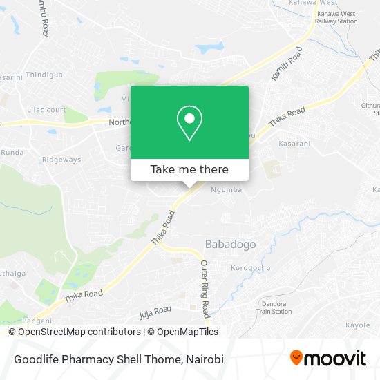 Goodlife Pharmacy Shell Thome map