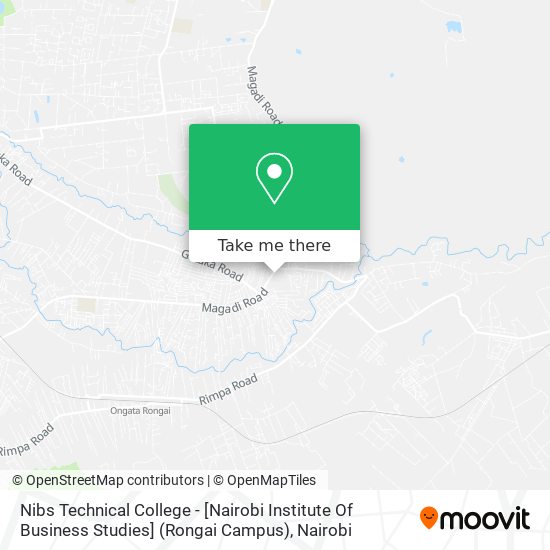 Nibs Technical College - [Nairobi Institute Of Business Studies] (Rongai Campus) map