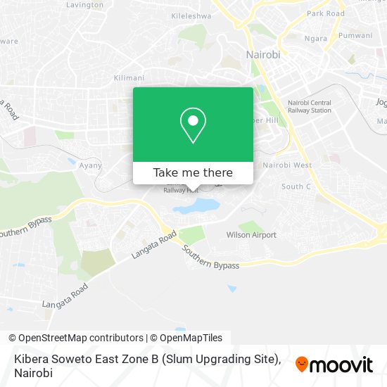 Kibera Soweto East Zone B (Slum Upgrading Site) map