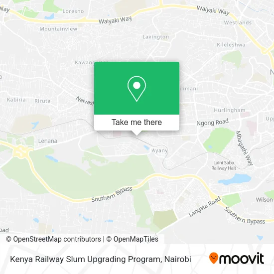 Kenya Railway Slum Upgrading Program map
