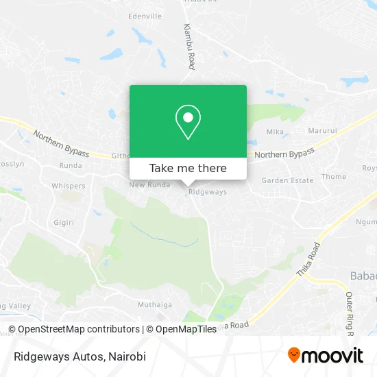 Ridgeways Autos map