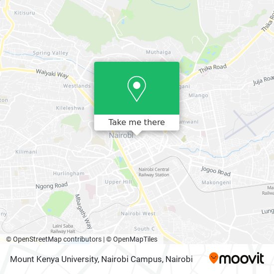 Mount Kenya University, Nairobi Campus map