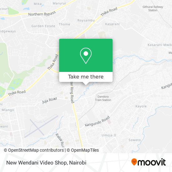 New Wendani Video Shop map