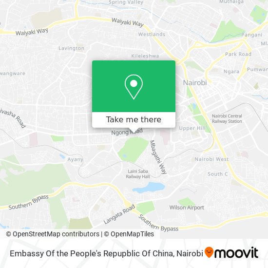 Embassy Of the People's Repupblic Of China map