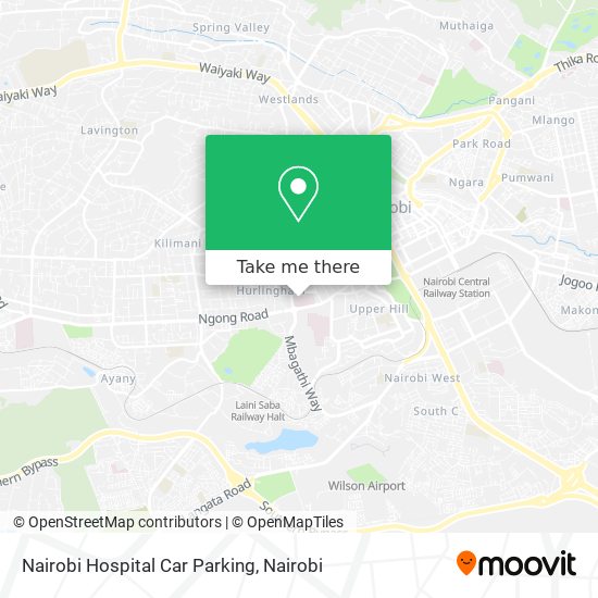 Nairobi Hospital Car Parking map