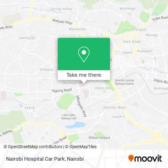Nairobi Hospital Car Park map